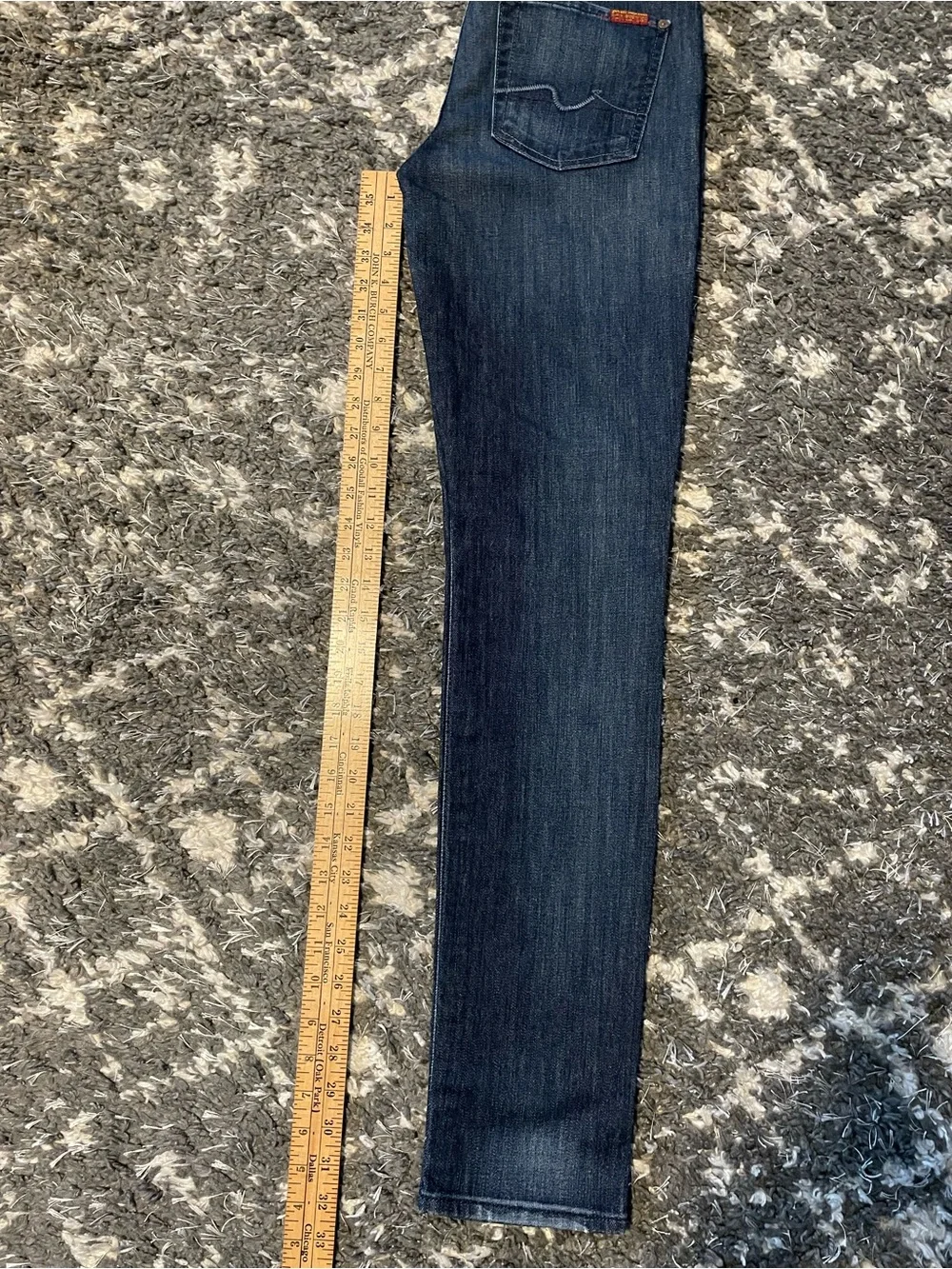 7 For All Mankind Women's Dark Indigo Skinny Jeans
